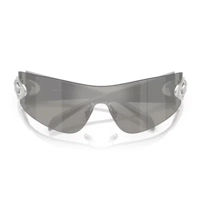 Versace 0ve2280 Eclipse Grigio Chiaro Specchiato Argento Sunglasses In Gray