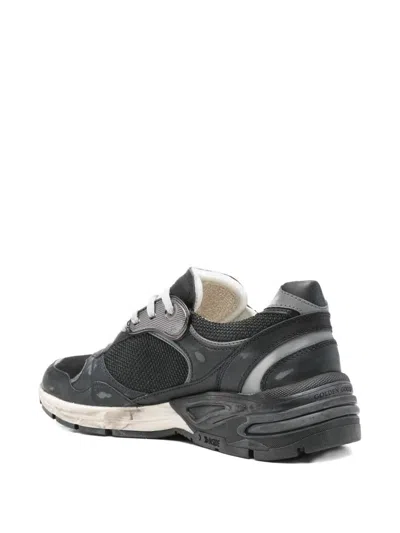 Golden Goose Black Leather And Mesh Running Dad Sneakers In Black