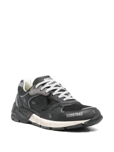 Golden Goose Black Leather And Mesh Running Dad Sneakers In Black
