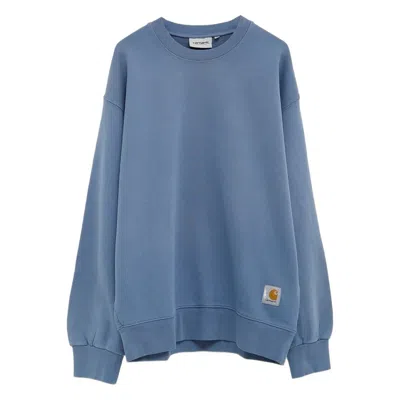 Carhartt Hudson Cotton Sweatshirt In Blue