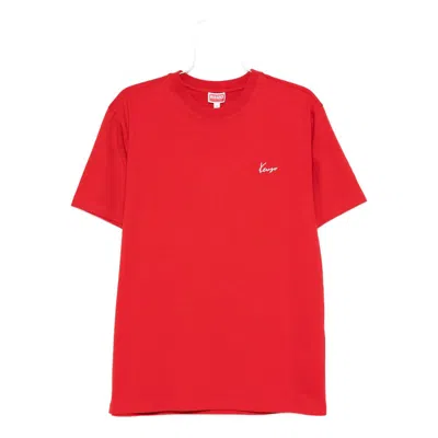 Kenzo Gots Archive Bouquet Print Cotton T-shirt In Red