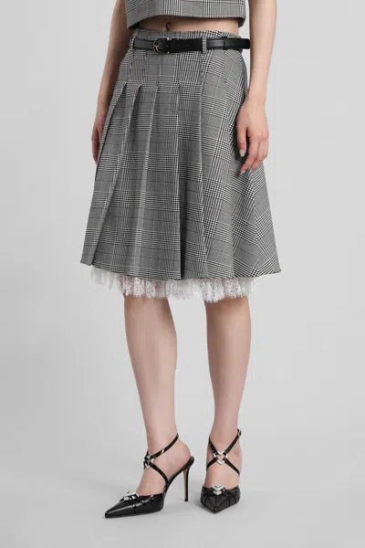 Self-portrait Skirt In Black