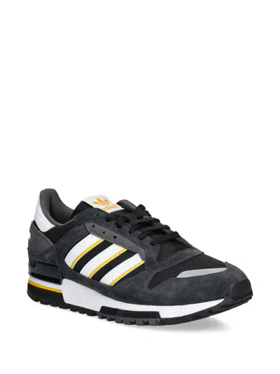 Adidas Originals Mens Carbon White Zx600 Suede And Mesh Low-top Trainers In Gray