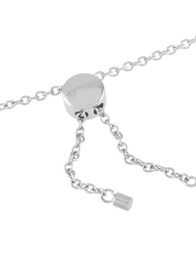 Pre-owned Calvin Klein Vintage Two-tone Design Necklace In Silver