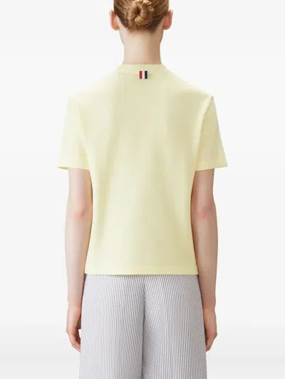 Thom Browne 4-bar Stripe-detail T-shirt In Green