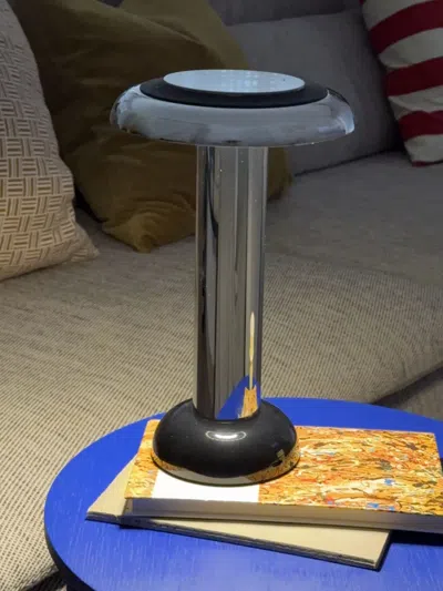 Sowden Mushroom-shaped Portable Lamp In Gray