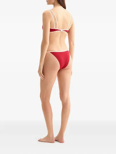 Eres Iman Bikini Top In Red