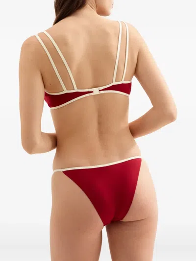Eres Iman Bikini Top In Red