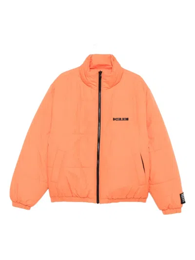 Ksubi Logo-print Puffer Jacket In Orange