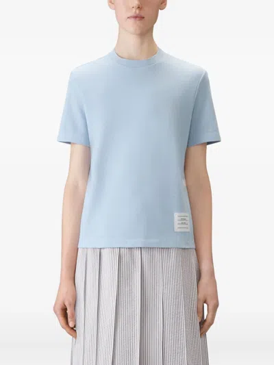 Thom Browne 4-bar Stripe T-shirt In Blue