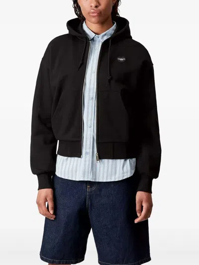 Carhartt Heart-logo Hoodie In Black