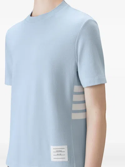 Thom Browne 4-bar Stripe T-shirt In Blue
