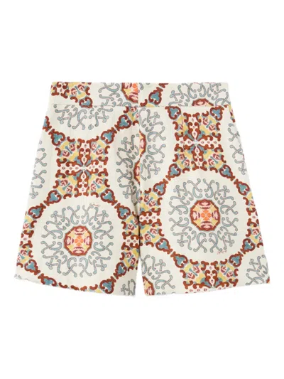 La Doublej Ballata Medallion Print Shorts