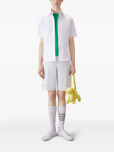 Thom Browne 4-bar Stripe T-shirt In Green