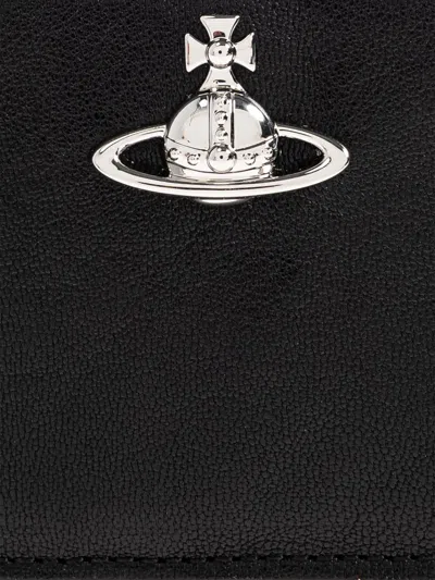 Vivienne Westwood Orb Zip-around Cardholder In Black