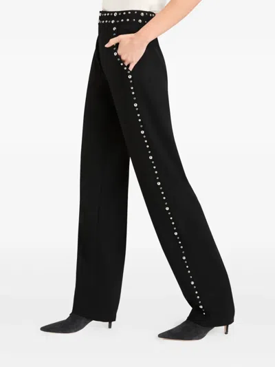 Cinq À Sept Olga Studded Trousers In Black