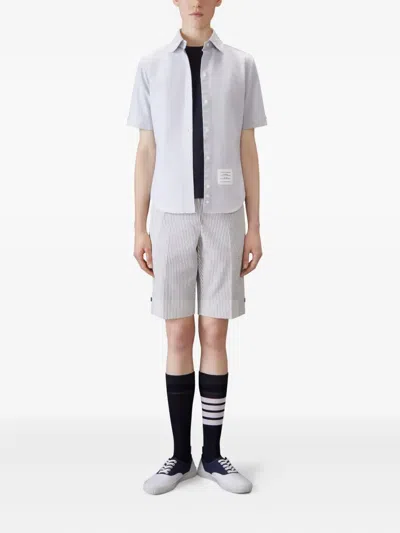 Thom Browne Cotton T-shirt In Blue