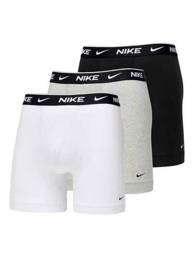 Nike Dri-fit Logo-waistband Boxer Briefs (pack Of Three) In Multi
