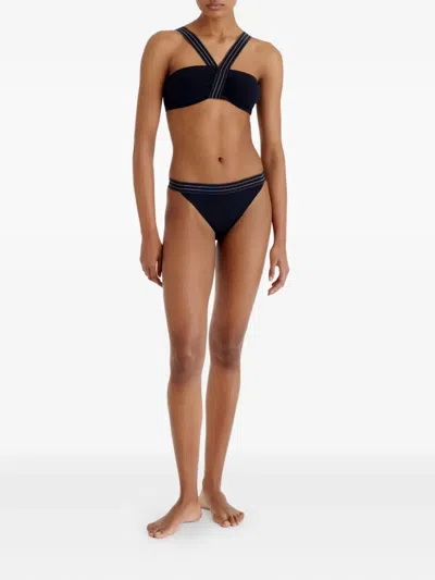 Eres Rendez-vous Cross-strap Bikini Top In Black