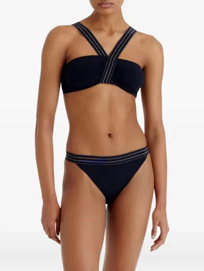 Eres Rendez-vous Cross-strap Bikini Top In Black