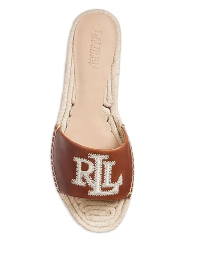 Ralph Lauren Polly Embroidered Platform Espadrilles