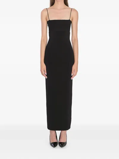 Alexander Wang Midi Slip Dress In Black