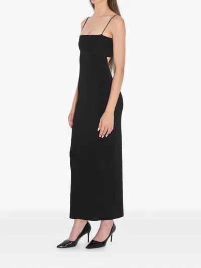 Alexander Wang Midi Slip Dress In Black