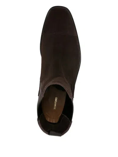 Tom Ford Elastic-panel Suede Boots