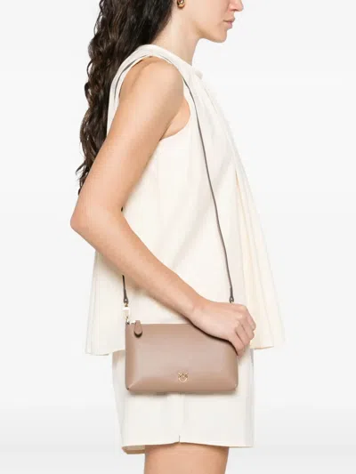 Pinko Mini Flat Leather Cross Body Bag
