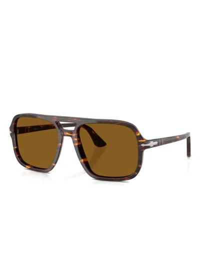 Persol Tortoiseshell Square-frame Sunglasses In Brown