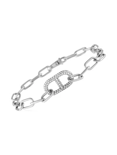 Pre-owned Lb Exclusive 18k White Diamond Diamond Bracelet In Gold