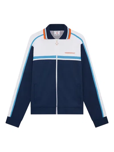 Casablanca Ribbed Collar Side Pockets Track Jacket