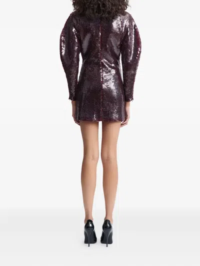 16arlington Mitilla Sequinned Mini Dress In Brown