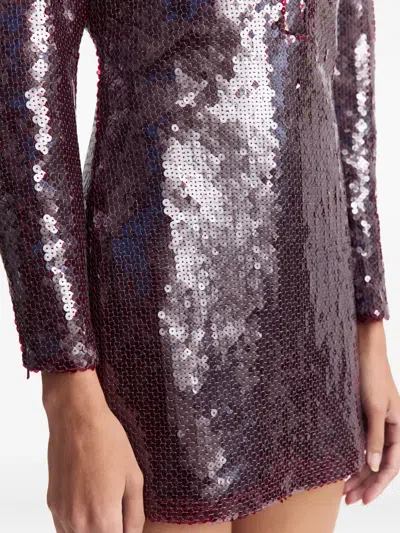 16arlington Mitilla Sequinned Mini Dress In Brown