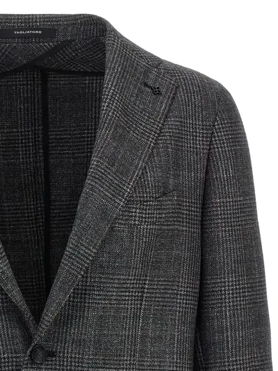 Tagliatore Blazer Check Pattern Front Pockets