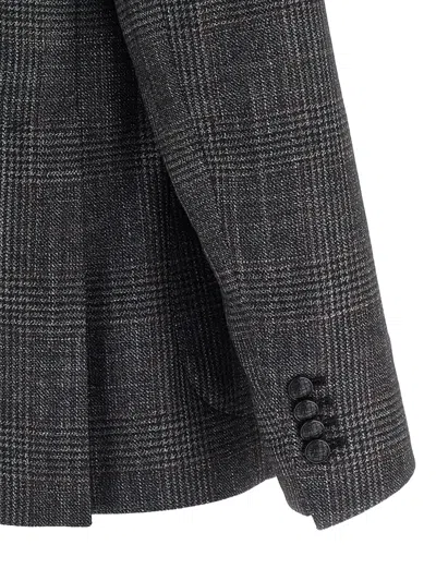 Tagliatore Blazer Check Pattern Front Pockets