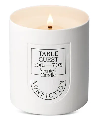 Nonfiction Table Guest Scented Candle In White