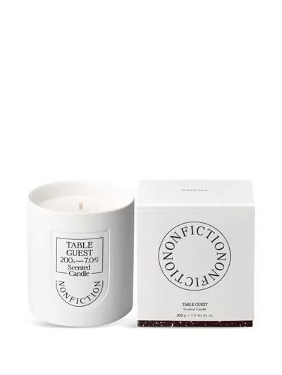 Nonfiction Table Guest Scented Candle In White
