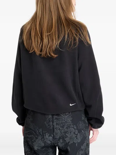 Nike Wolf Tree Half-zip Fleece Sweatshirt In Black