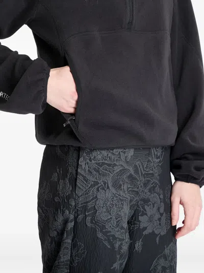 Nike Wolf Tree Half-zip Fleece Sweatshirt In Black