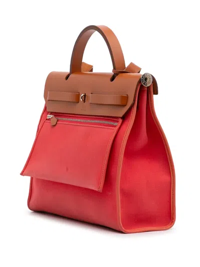 Pre-owned Hermes 2018 Toile Herbag Zip 31 Satchel