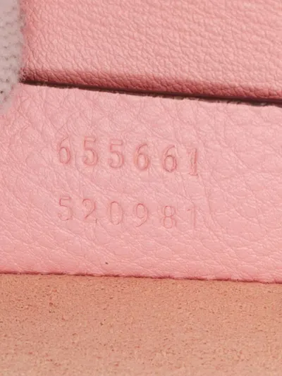Pre-owned Gucci 2016-2025 Mini Calfskin Bamboo Diana Satchel In Pink