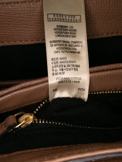 Pre-owned Burberry 2000-2017 Small Calfskin And House Check Camberley Satchel