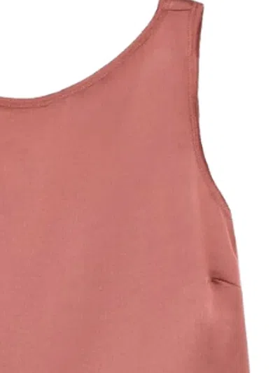 Maliparmi Sleeveless Satin Tank Top In Pink