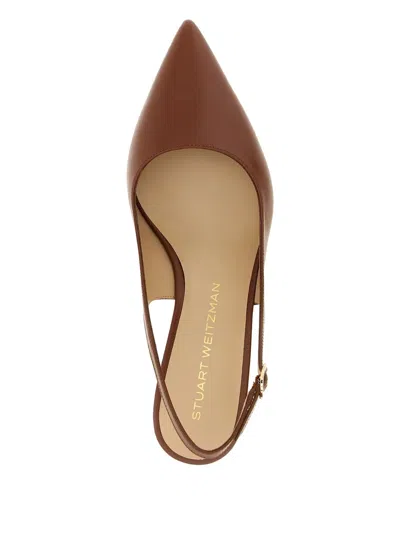 Stuart Weitzman 35mm Sculpt Pointed-toe Slingback Pumps