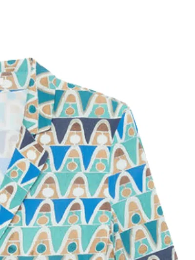 Maliparmi Geometric-print Blazer In Multi