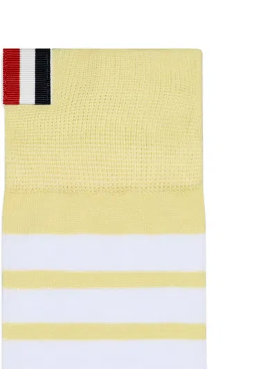 Thom Browne Four-bar Striped Mid-calf Socks