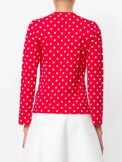 Comme Des Garçons Play Polka Dot Heart Logo T-shirt