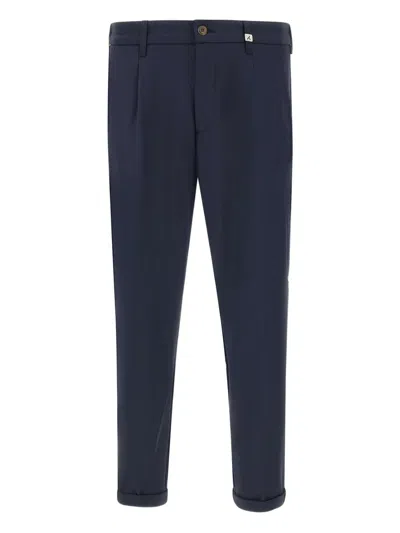 Myths Turn-up Regular Trousers In Blue