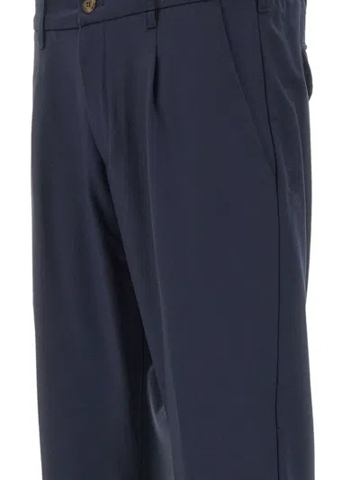 Myths Turn-up Regular Trousers In Blue